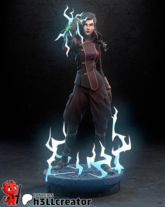 Asami Sato from The Legend of Korra (fan art) | Full Model or Bust | Miniature scale 1:12 | h3LL Creator | DIY Model Kit