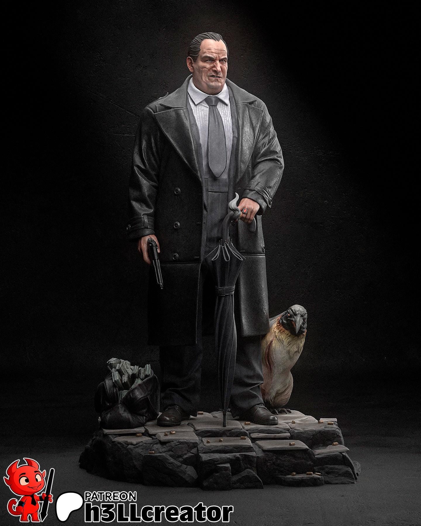 Oswald "Oz" Cobb from The Penguin (TV series) (fan art) | Full Model or Bust | Miniature scale 1:12 | h3LL Creator | DIY Model Kit