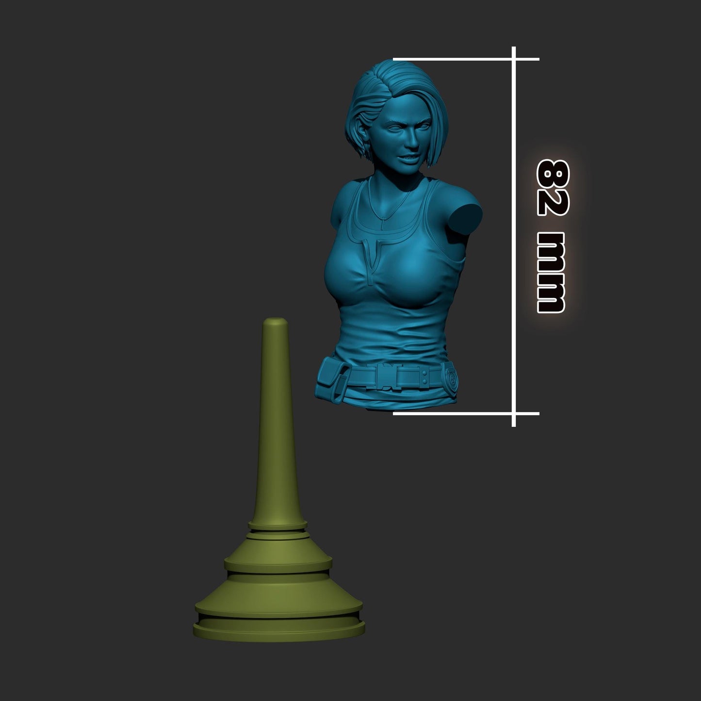 Jill Valentine from Resident Evil 3 (Remake) (fan art) | Full Model or Bust | Miniature scale 1:12 | h3LL Creator | DIY Model Kit