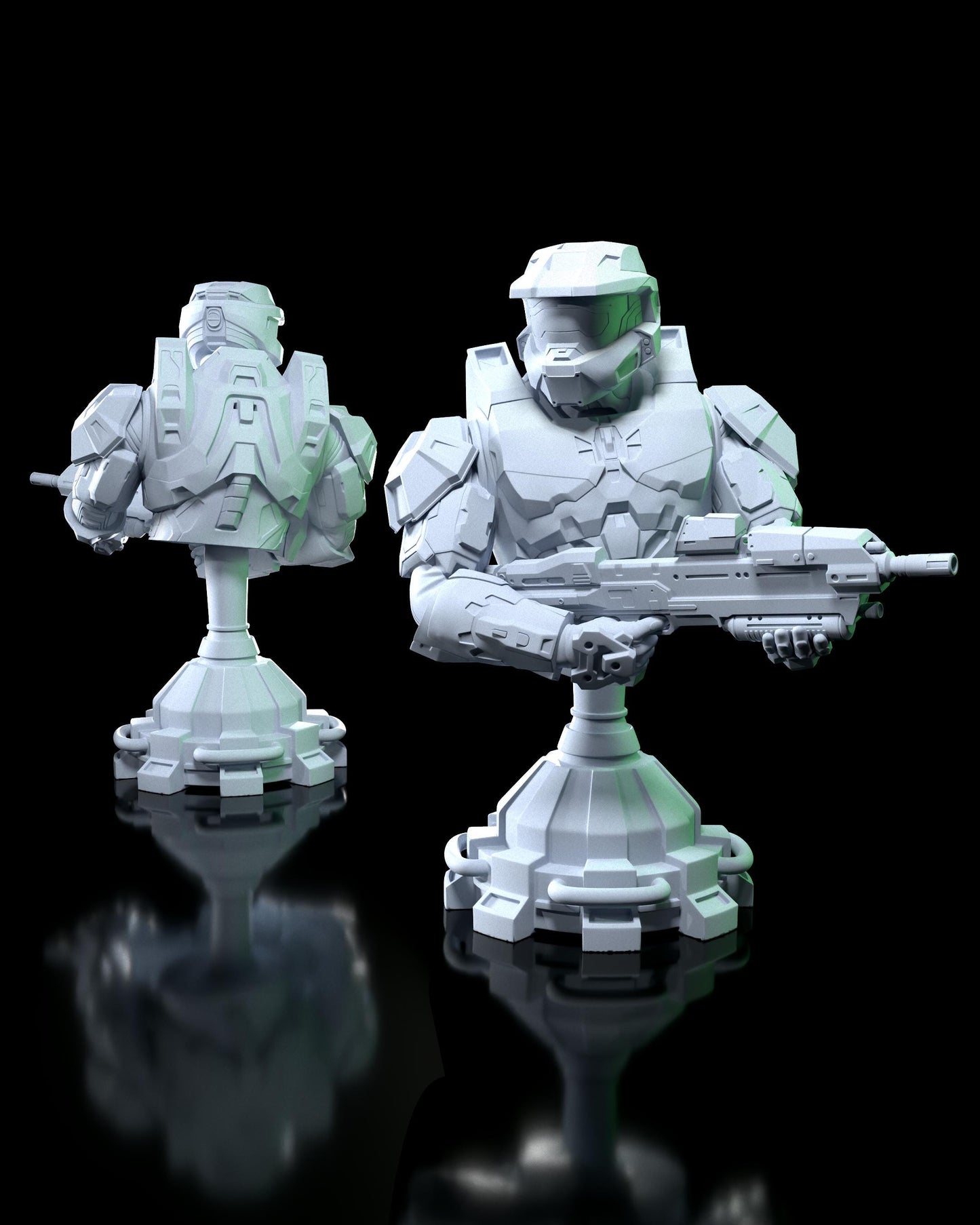 Master Chief from Halo (fan art) | Full Model or Bust | Miniature scale 1:12 | h3LL Creator | DIY Model Kit