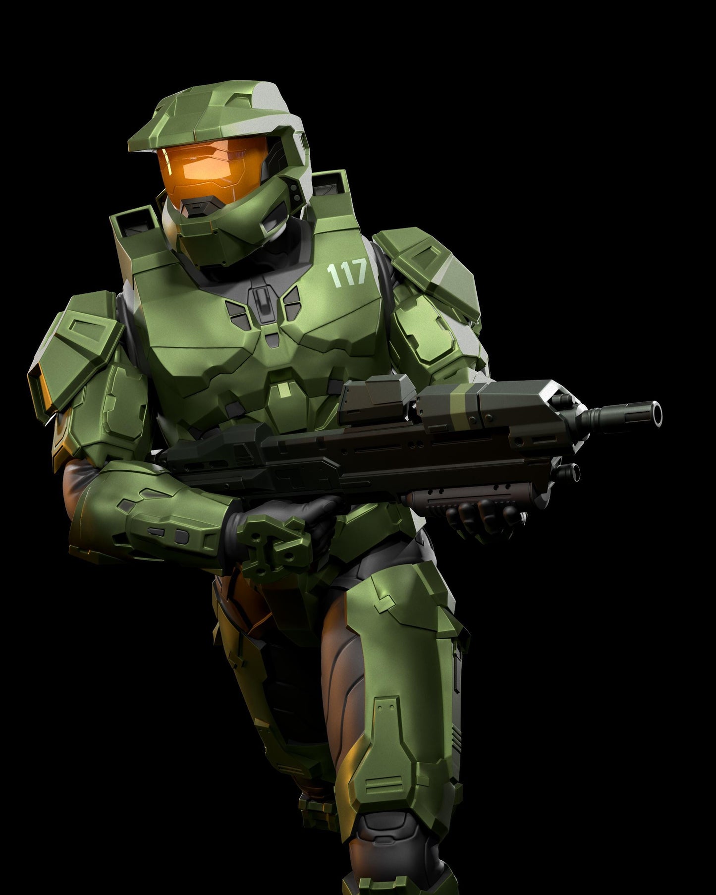 Master Chief from Halo (fan art) | Full Model or Bust | Miniature scale 1:12 | h3LL Creator | DIY Model Kit