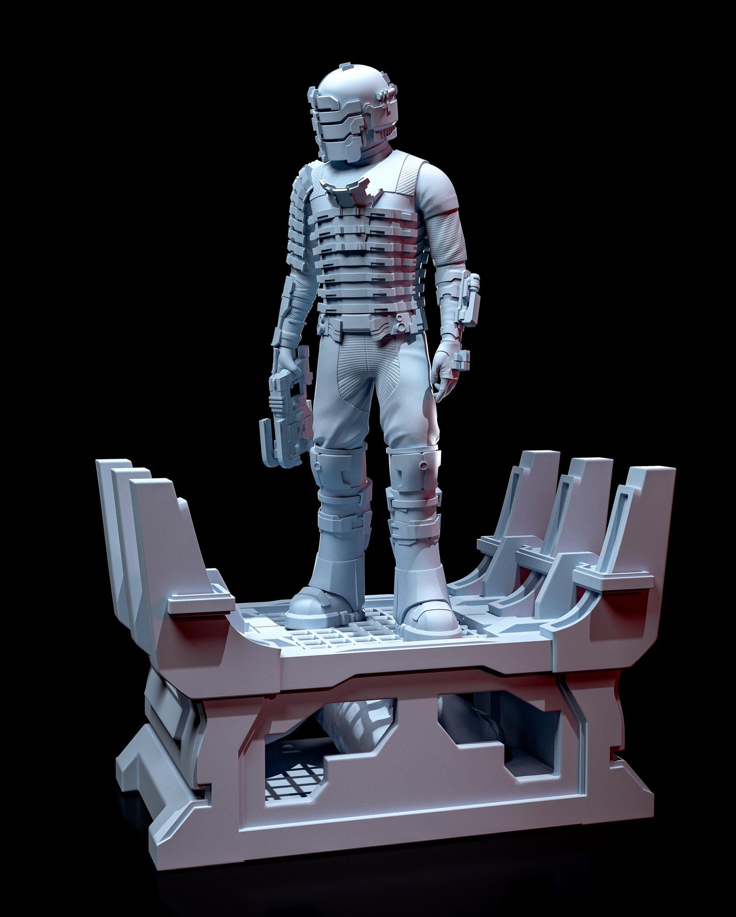 Isaac Clarke from Dead Space (fan art) | Full Model or Bust | Miniature scale 1:12 | h3LL Creator | DIY Model Kit