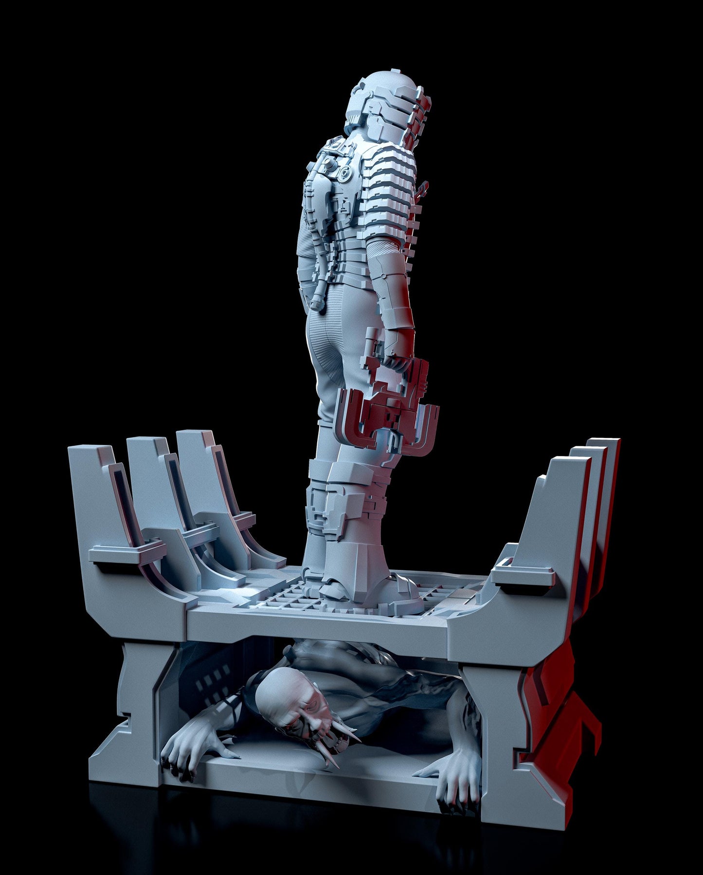 Isaac Clarke from Dead Space (fan art) | Full Model or Bust | Miniature scale 1:12 | h3LL Creator | DIY Model Kit