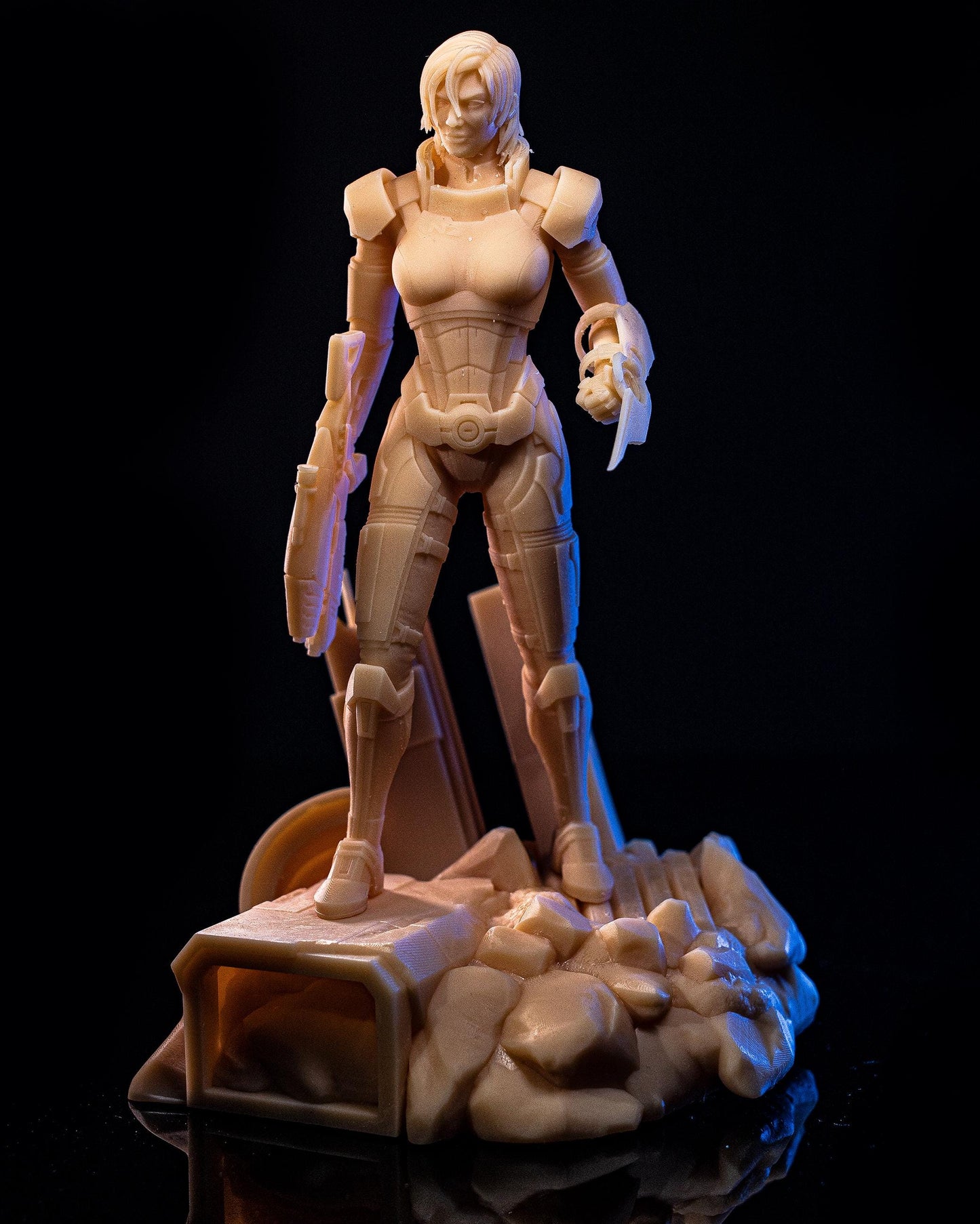 Female Shepard from Mass Effect (fan art) | Full Model or Bust | Miniature scale 1:12 | h3LL Creator | DIY Model Kit