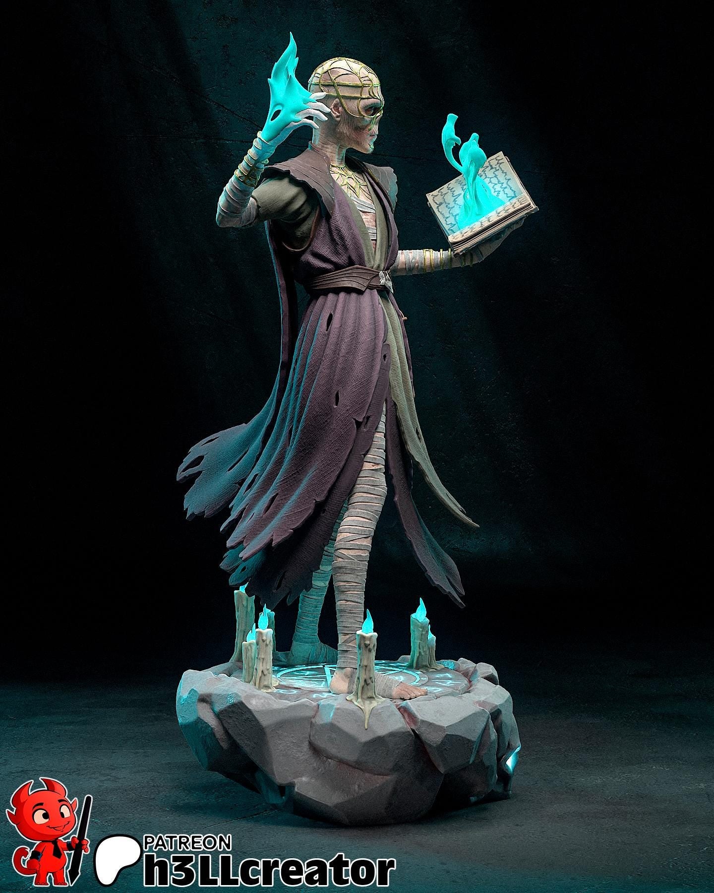 Withers from Baldurs Gate 3 (fan art) | Full Model or Bust | Miniature scale 1:12 | h3LL Creator | DIY Model Kit