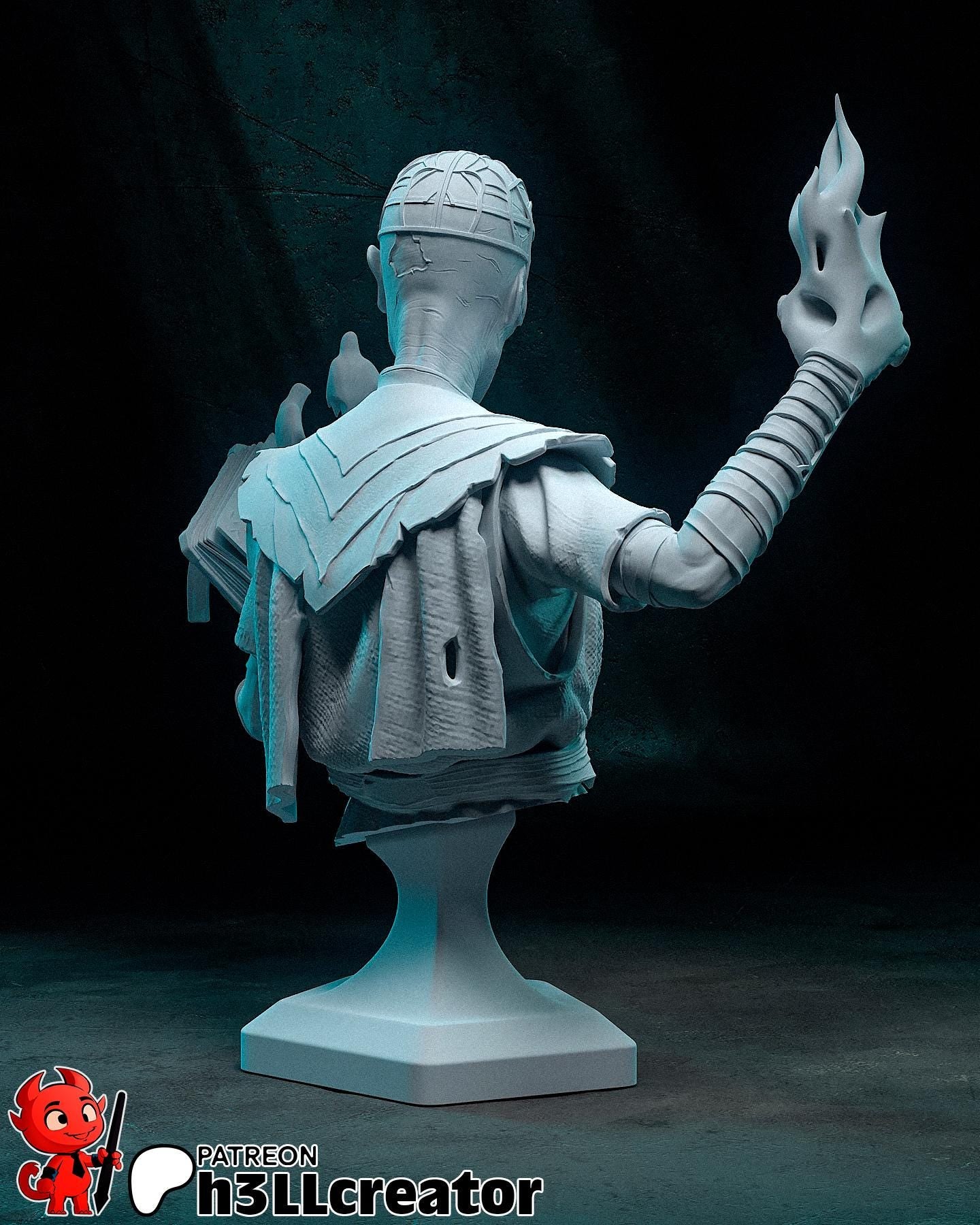 Withers from Baldurs Gate 3 (fan art) | Full Model or Bust | Miniature scale 1:12 | h3LL Creator | DIY Model Kit
