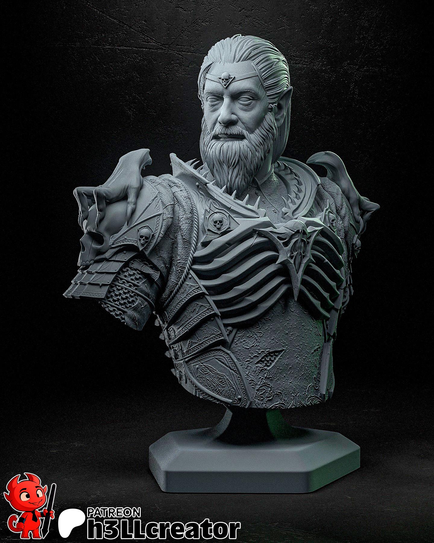 Ketheric Thorm from Baldurs Gate 3 (fan art) | Full Model or Bust | Miniature scale 1:12 | h3LL Creator | DIY Model Kit