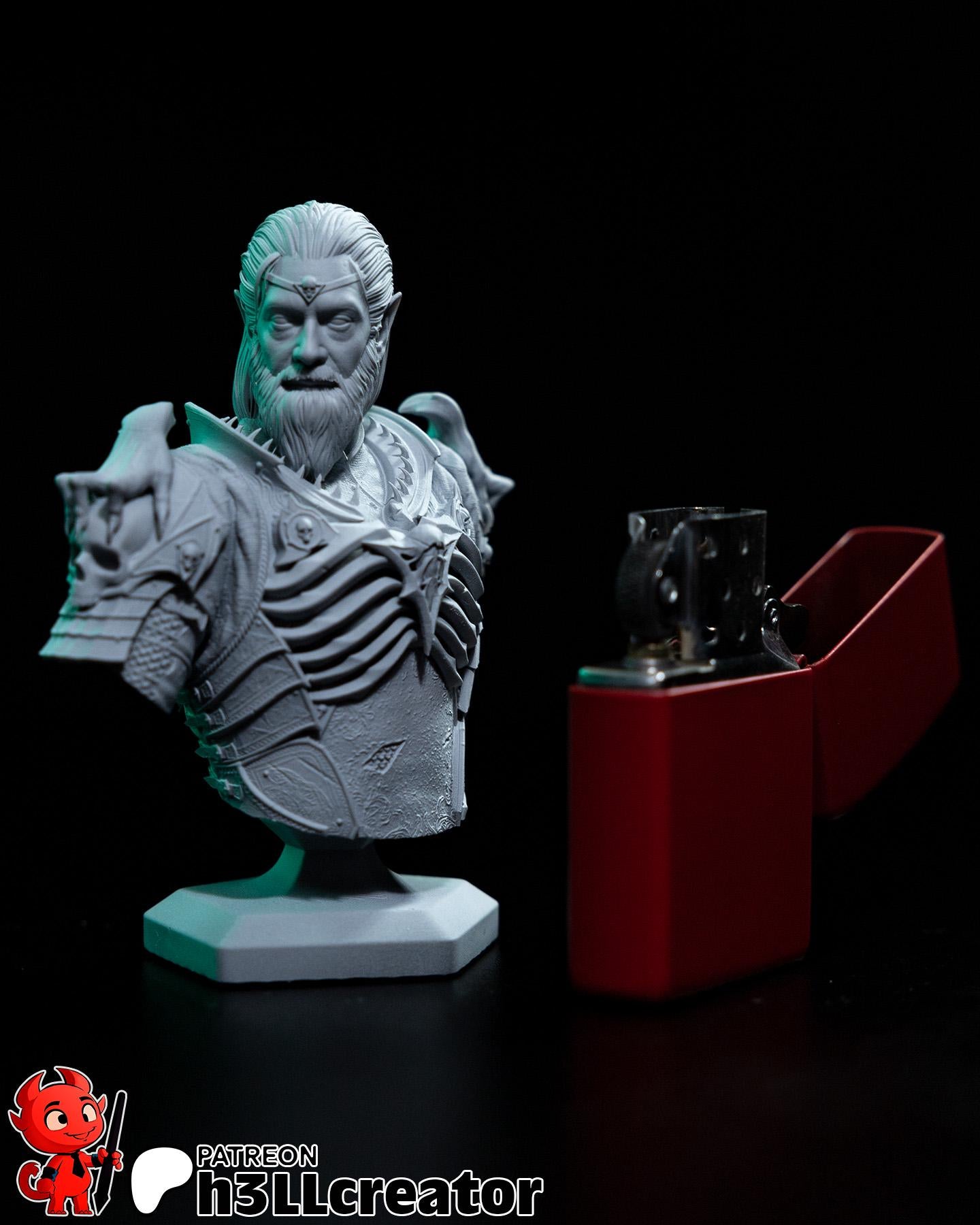 Ketheric Thorm from Baldurs Gate 3 (fan art) | Full Model or Bust | Miniature scale 1:12 | h3LL Creator | DIY Model Kit