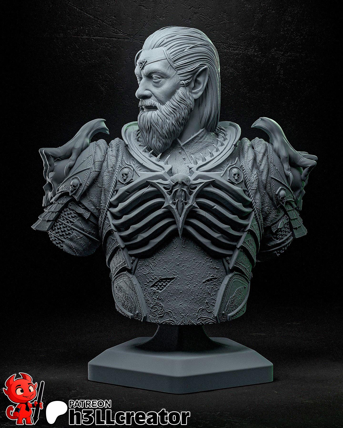 Ketheric Thorm from Baldurs Gate 3 (fan art) | Full Model or Bust | Miniature scale 1:12 | h3LL Creator | DIY Model Kit