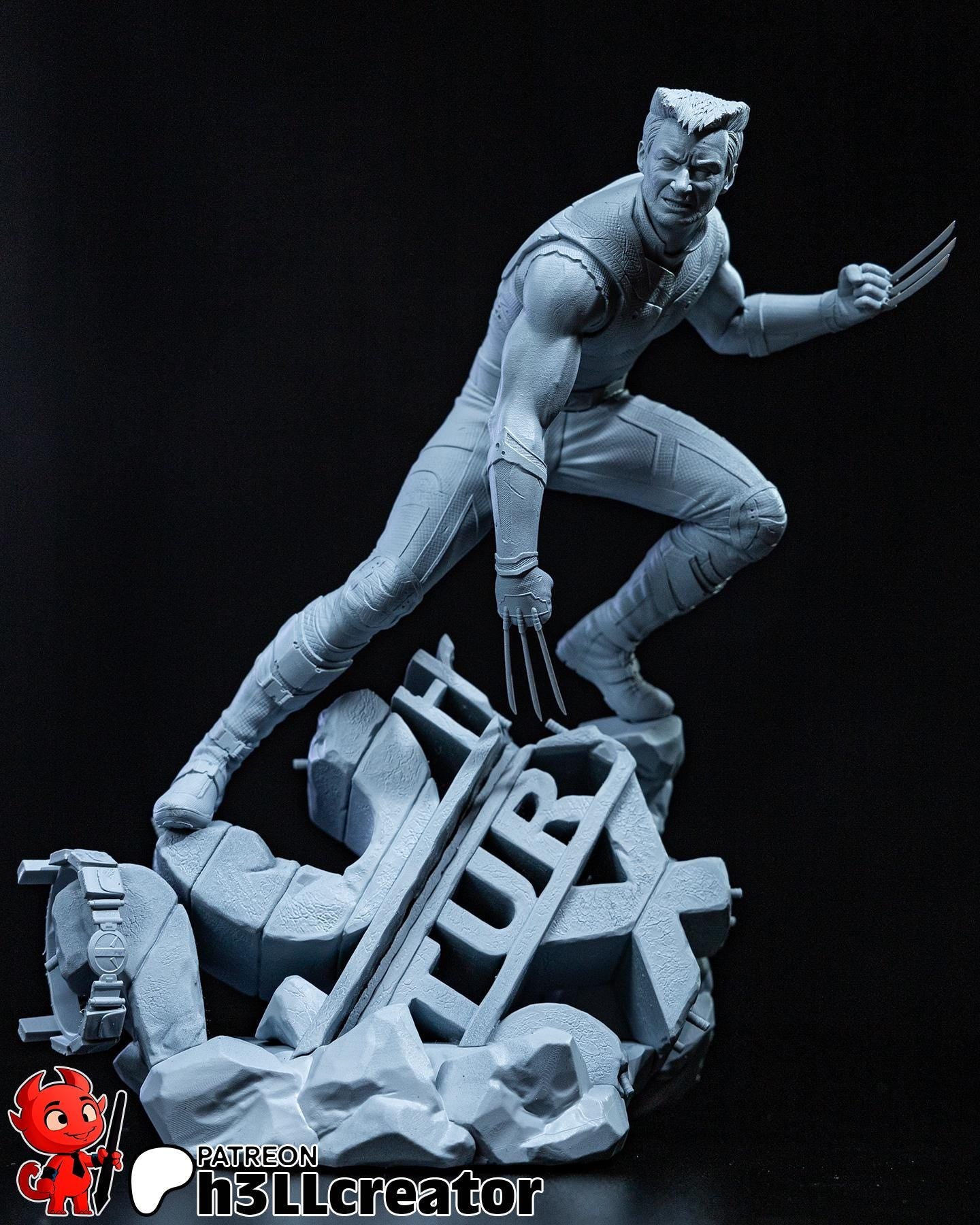 Hugh Jackman Wolverine from Deadpool & Wolverine (fan art) | Full Model or Bust | Miniature scale 1:12 | h3LL Creator | DIY Model Kit