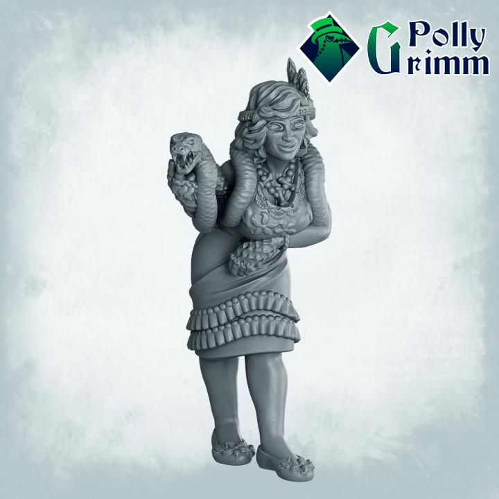 Alternate Voodoo snake dancer miniature render