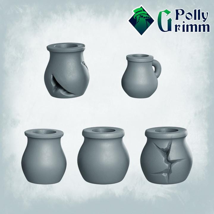 Terrain Set - Scatter Terrain - Fantasy historic miniatures for tabletop games. 28mm / 32mm Resin Figures for RPG