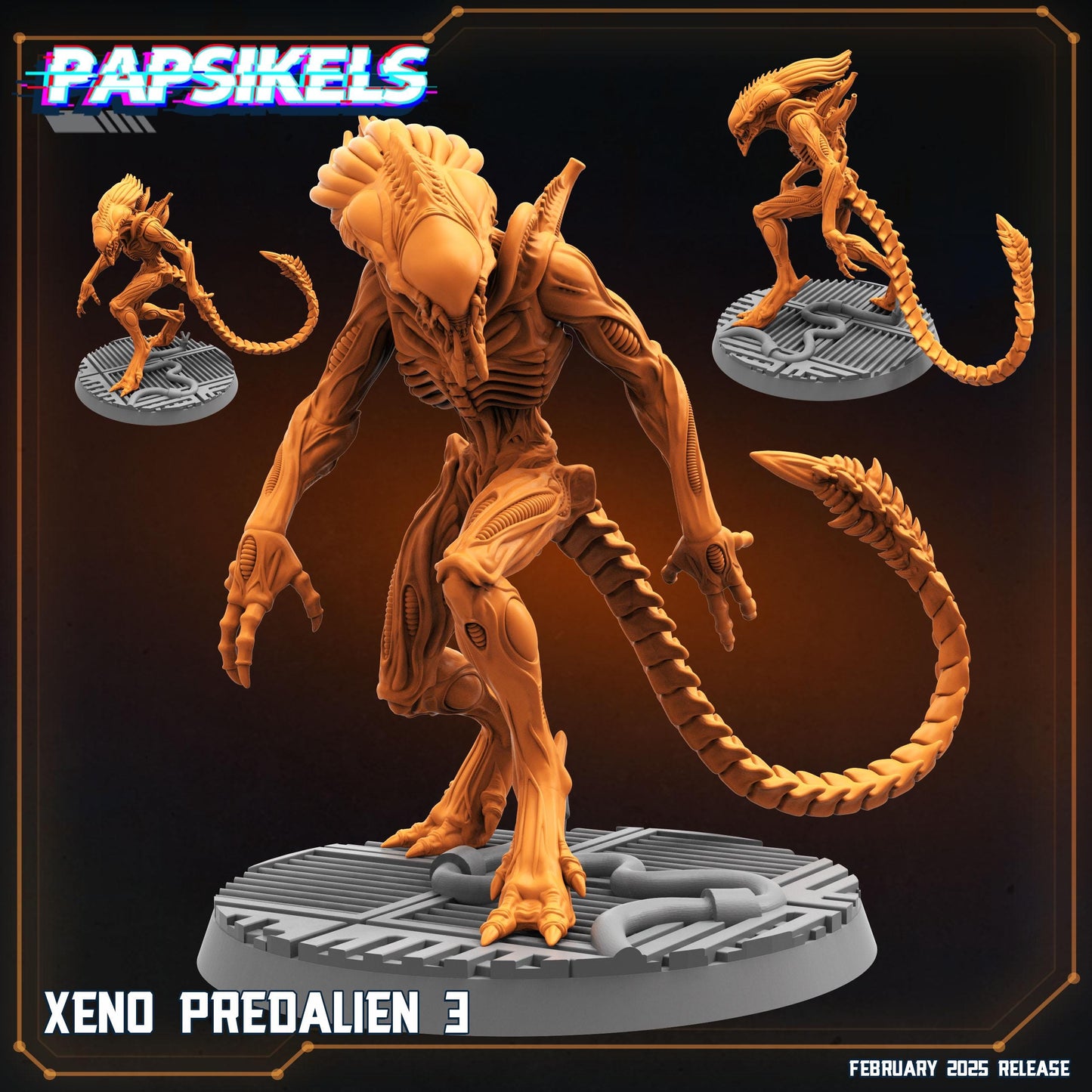Aliens Vs Humans - Predaliens - Xeno Predaliens, Papsikels, 32mm Mini