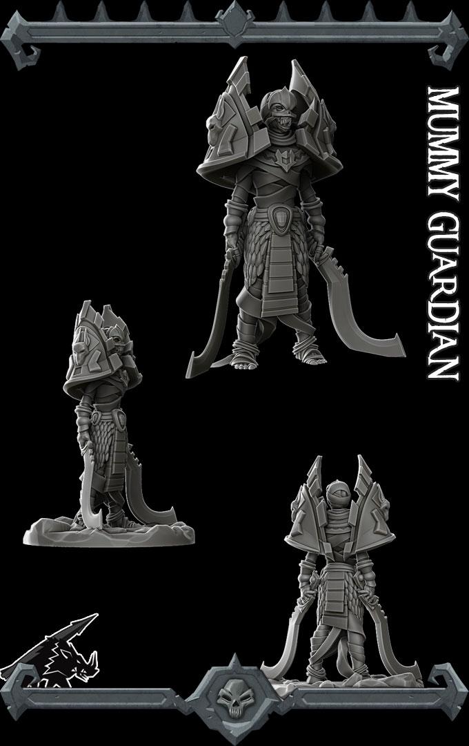 Mummy Guardian | Bonus | Rocket Pig Games | Miniatures for tabletop games. 28mm to 32mm Resin for RPG, D&D, Dungeons and Dragons