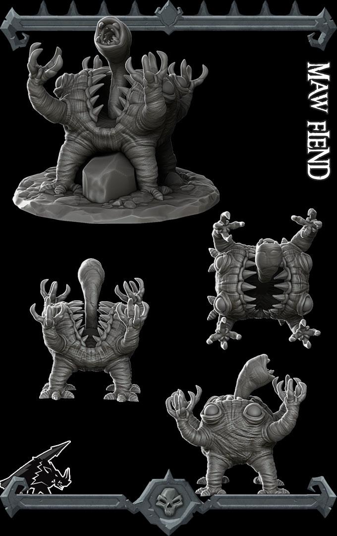 Maw Fiend | Bonus | Rocket Pig Games | Miniatures for tabletop games. 28mm to 32mm Resin for RPG, D&D, Dungeons and Dragons
