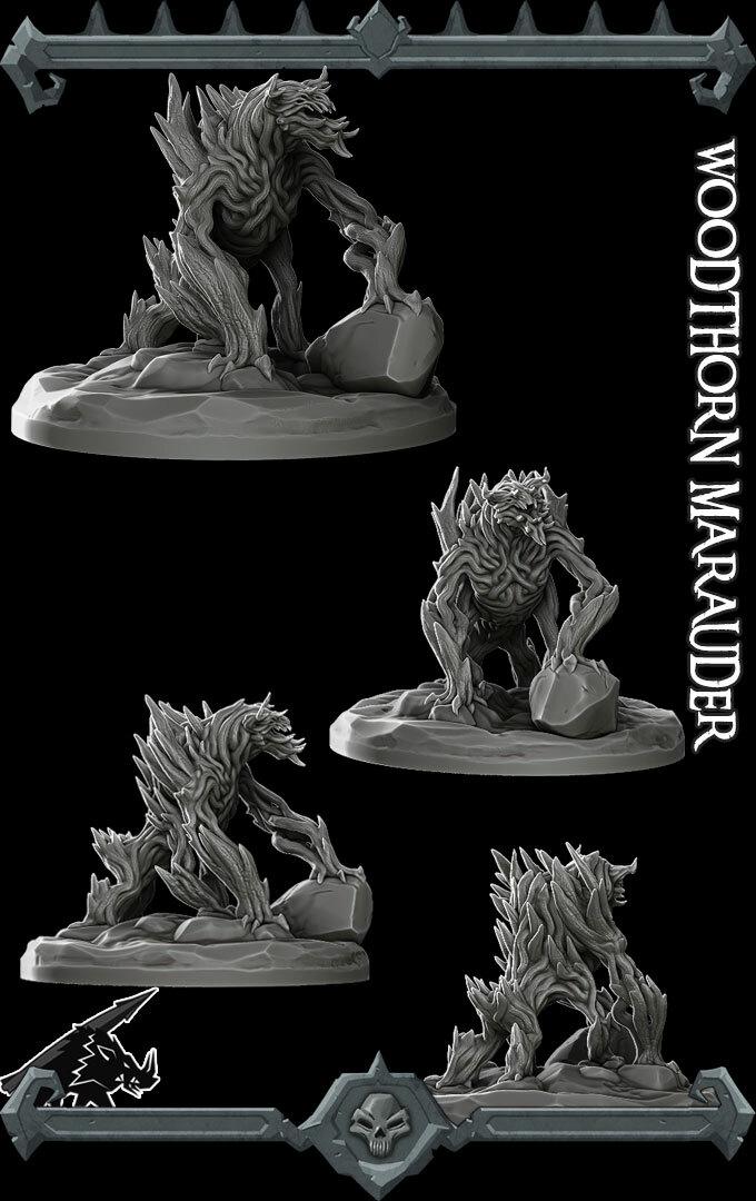Woodthorn Marauder | Bonus | Rocket Pig Games | Miniatures for tabletop games. 28mm to 32mm Resin for RPG, D&D, Dungeons and Dragons