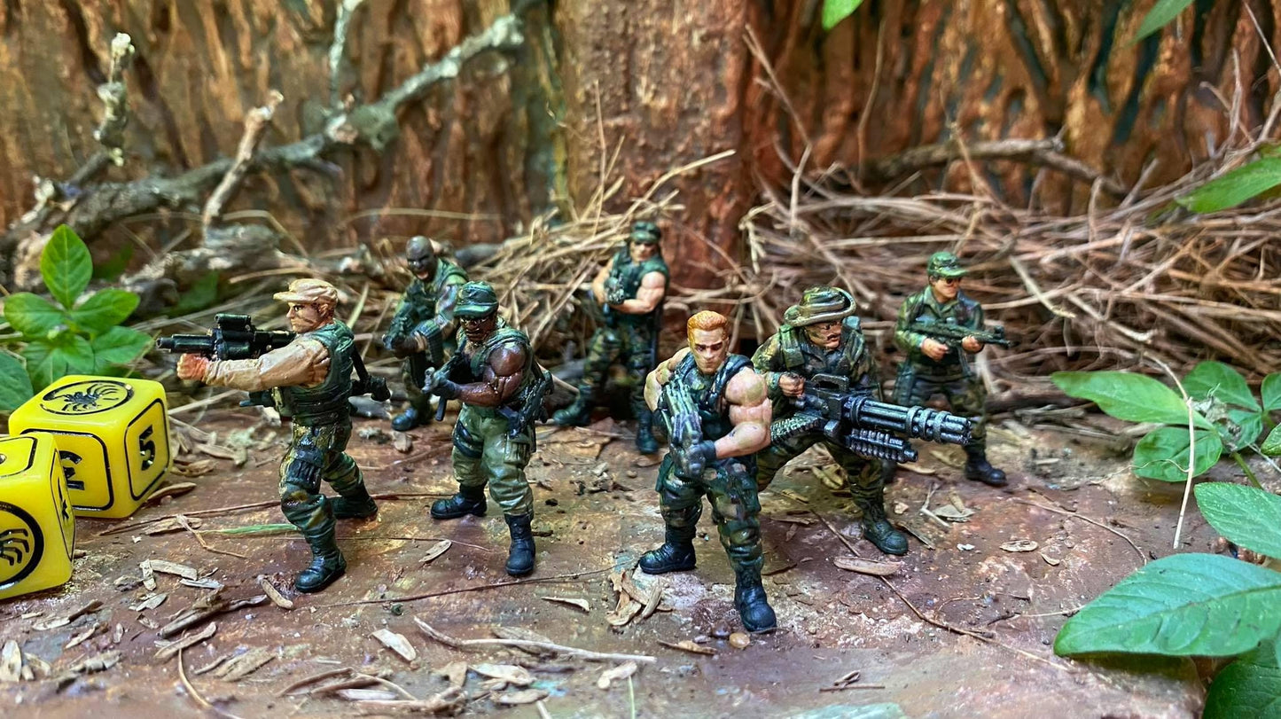 Human Colonial Anti Hunter Pacho Magalona | Skull Hunters | PAPSIKELS | 3D Printed Miniature | 32mm Miniatures