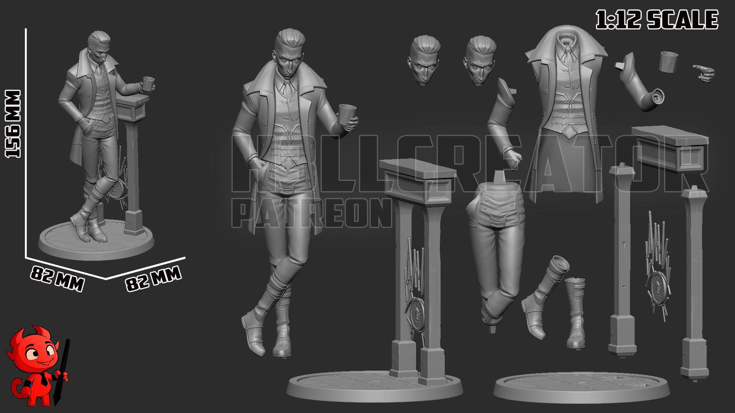 Silco Arcane Fan Art Model Kit - 156mm 1:12 Miniature Scale - H3LL Creator