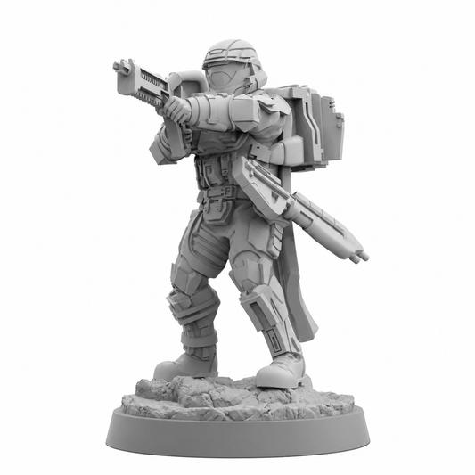 Helldivers A9 Helljumper Arc Thrower Resin Miniature Starship Trooper Inspired 28mm 32mm Papsikels