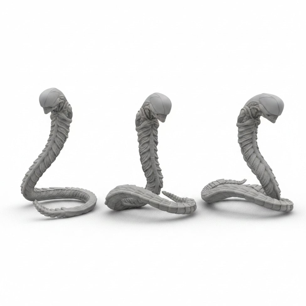 Alien Earth Chest Bursters | Alien Inspired Resin Miniatures | Set of 3 or Individual Xenomorph Parasites 28mm or 32mm Scale Papsikels Sci-Fi