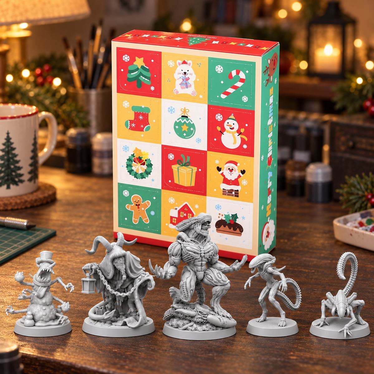 12 Day Resin Miniature Advent Calendar