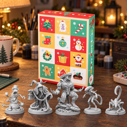 12 Day Resin Miniature Advent Calendar