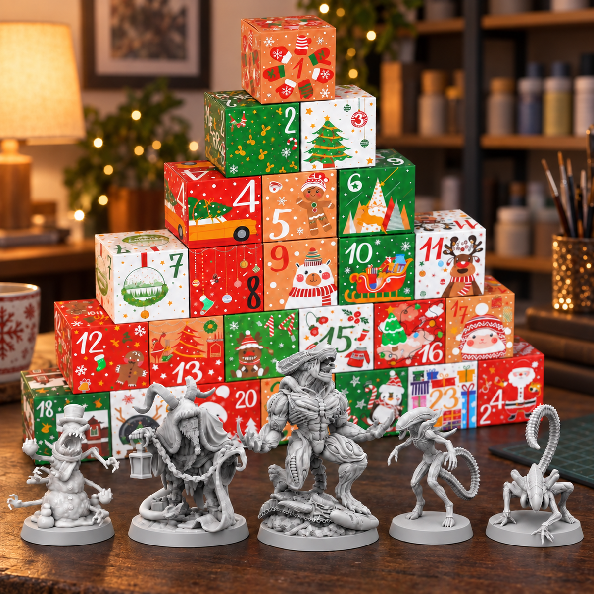 24 Day Resin Miniature Advent Calendar