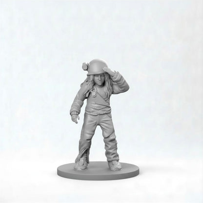 Surrogate Child Newt Salute Resin Miniature Papsikels