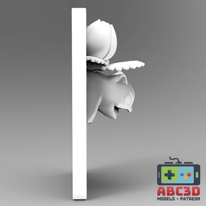 Ivysaur - 3D Printed Pokemon Card Wall Hanger | Fan Art | Pokemon TCG | Resin Model | ABC3D Models
