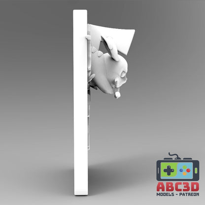 Pikachu - 3D Printed Pokemon Card Wall Hanger | Fan Art | Pokemon TCG | Resin Model | ABC3D Models