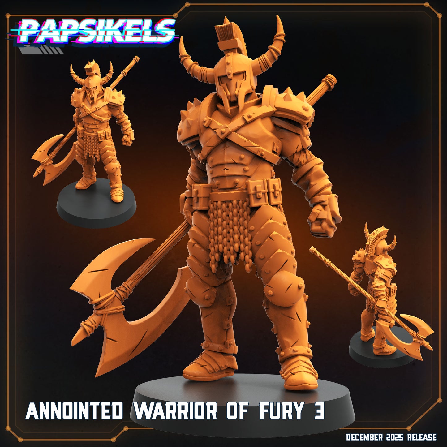 Trench Crusade Anointed Warriors of Fury Proxy Miniatures Papsikels Resin Figures