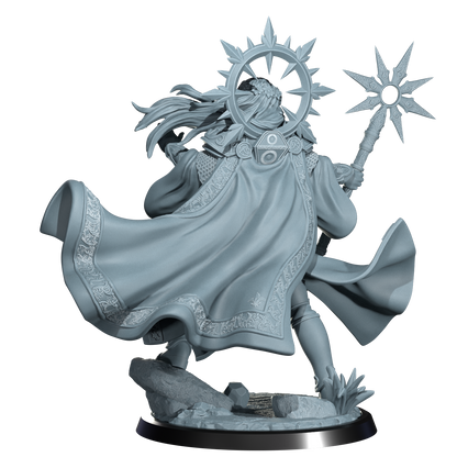 Lyriana Dawnbringer, Aasimar Cleric | Dungeons and Damsels | Cosmondo | 28mm, 32mm, 75mm | Dungeons & Dragons | TTRPG | RPG | Resin