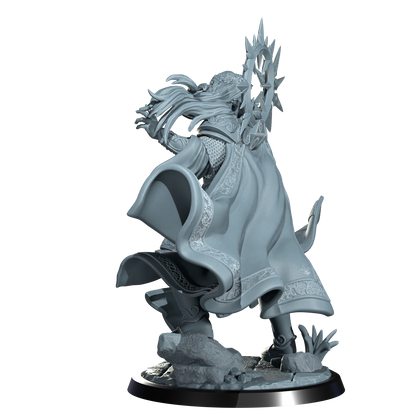 Lyriana Dawnbringer, Aasimar Cleric | Dungeons and Damsels | Cosmondo | 28mm, 32mm, 75mm | Dungeons & Dragons | TTRPG | RPG | Resin