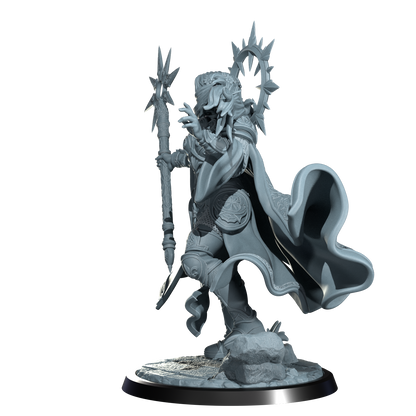 Lyriana Dawnbringer, Aasimar Cleric | Dungeons and Damsels | Cosmondo | 28mm, 32mm, 75mm | Dungeons & Dragons | TTRPG | RPG | Resin