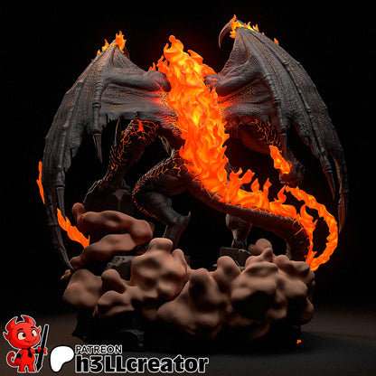 Balrog from The Lord of the Rings (fan art) | Full Model or Bust | Miniature scale 1:12 | h3LL Creator | DIY Model Kit