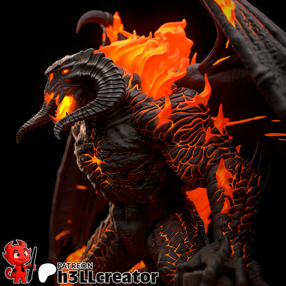 Balrog from The Lord of the Rings (fan art) | Full Model or Bust | Miniature scale 1:12 | h3LL Creator | DIY Model Kit