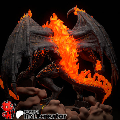 Balrog from The Lord of the Rings (fan art) | Full Model or Bust | Miniature scale 1:12 | h3LL Creator | DIY Model Kit