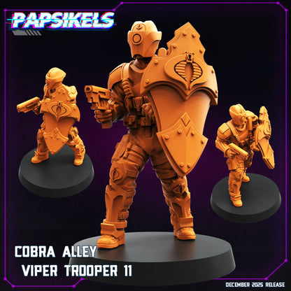 Cobra Alley Viper Troopers 2 Cyberpunk Security Force Papsikels Sci Fi Resin Miniatures