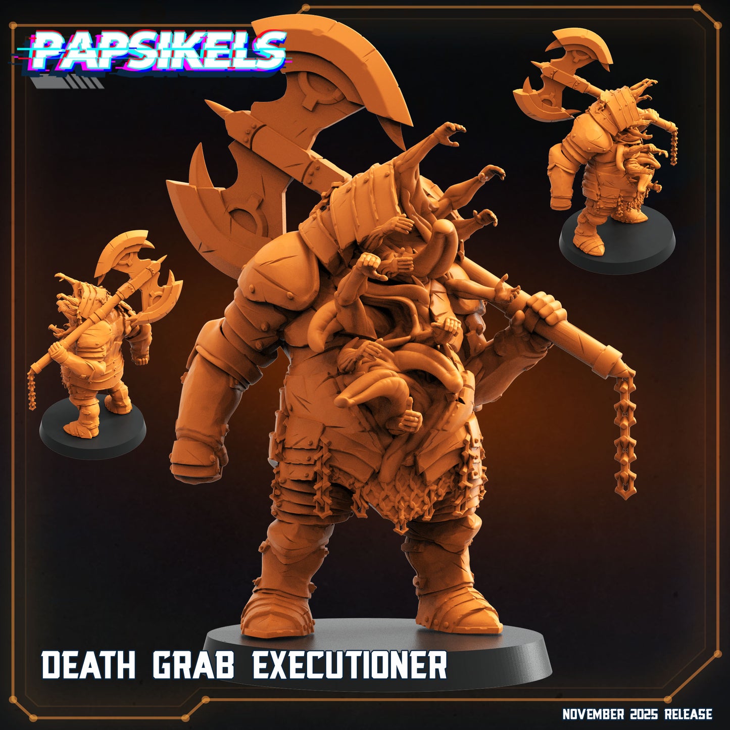 Trench Crusade Death Grab Executioner Proxy Miniature Papsikels Resin Figure