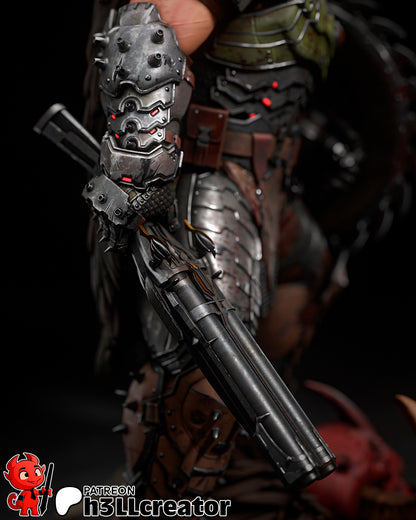 Doomguy from Doom The Dark Ages (fan art) | Full Model or Bust | Miniature scale 1:12 | h3LL Creator | DIY Model Kit