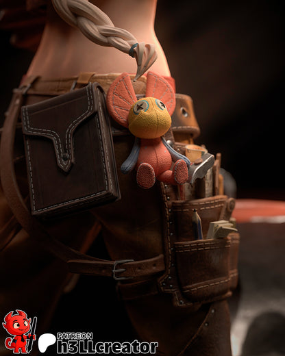 Gemma from Monster Hunter - Wilds (fan art) | Miniature scale 1:12 | h3LL Creator | DIY Model Kit