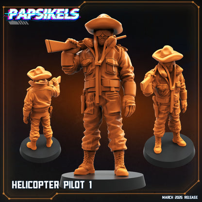 Aliens Vs Humans - That Thing - Helicopter Pilots - MacReady - The Thing - Papsikels, 32mm Mini