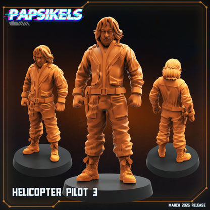Aliens Vs Humans - That Thing - Helicopter Pilots - MacReady - The Thing - Papsikels, 32mm Mini