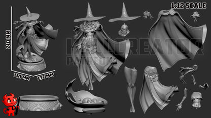 Hecate from Hades 2 (fan art) | Full Model or Bust | Miniature scale 1:12 | h3LL Creator | DIY Model Kit