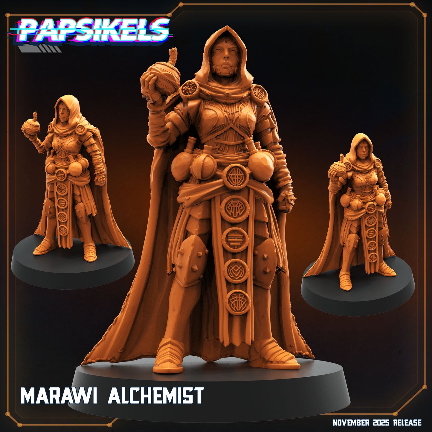 Trench Crusade Marawi Alchemist Proxy Miniature Papsikels Resin Figure
