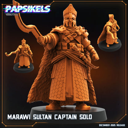 Marawi Sultan Captain Trench Crusade Proxy Miniature Resin Commander Model Papsikels