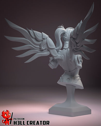 Mercy from Overwatch (fan art) | Full Model or Bust | Miniature scale 1:12 | h3LL Creator | DIY Model Kit