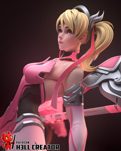 Mercy from Overwatch (fan art) | Full Model or Bust | Miniature scale 1:12 | h3LL Creator | DIY Model Kit