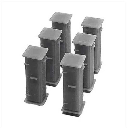 OO Scale Ready to Paint Lineside Relay Cabinet - Slim (6 pack)