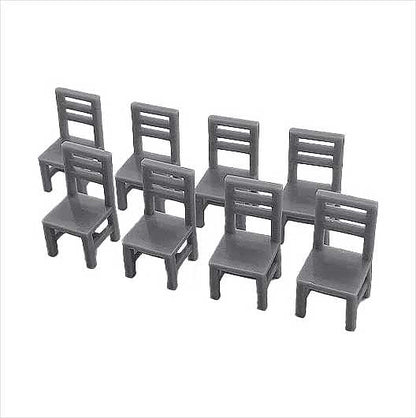 O Scale Ready to Paint Wooden Chair (8 pack)